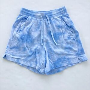 Old Navy Blue Tie Dye Extra High Waisted Shorts
